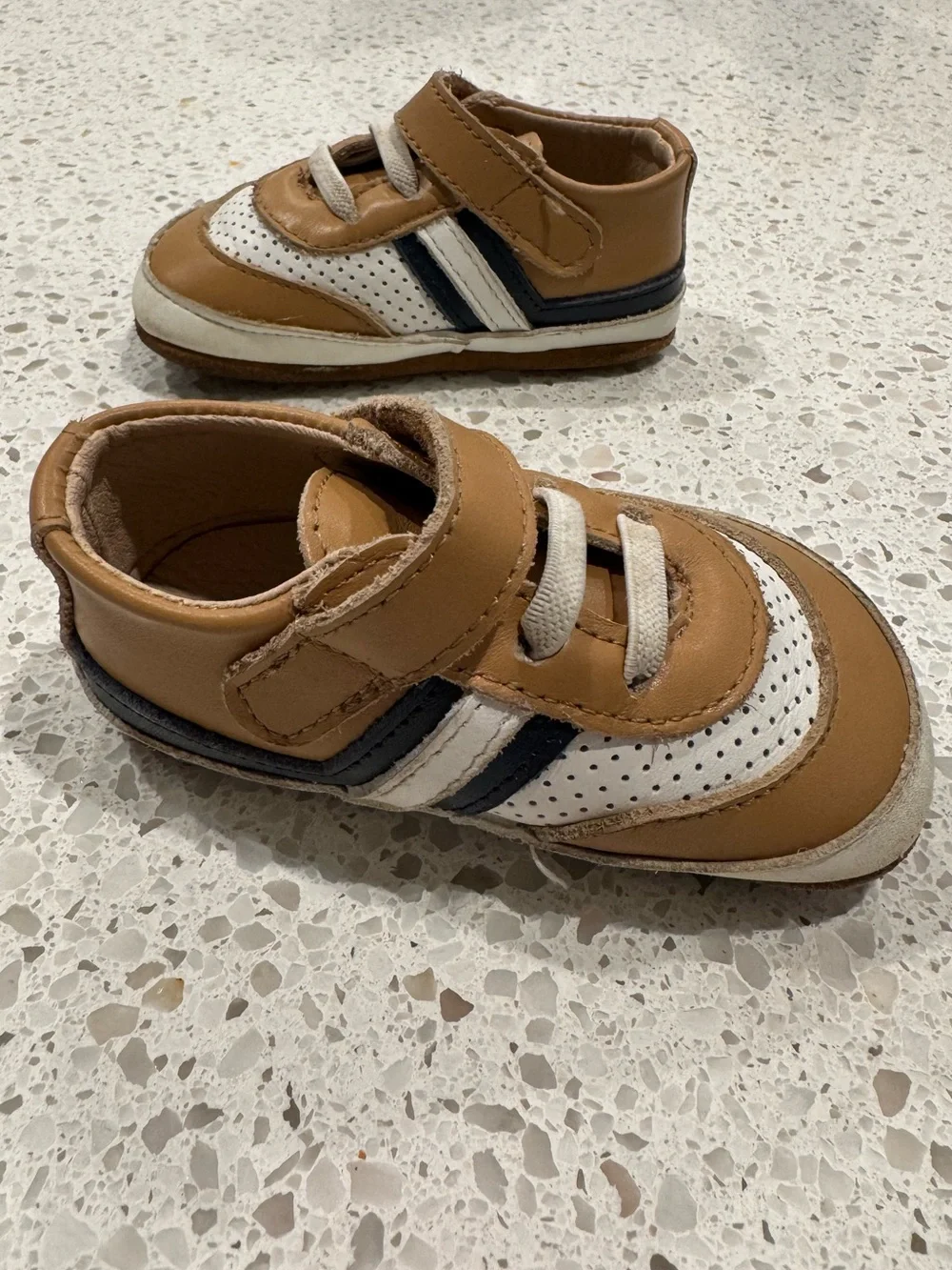 Little Love Bug Co The Henry Brown Baby Shoes Size 4 Soft Sole